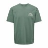 Maglia a Maniche Corte Uomo Only & Sons Onskylan Rlx Icon Verde scuro