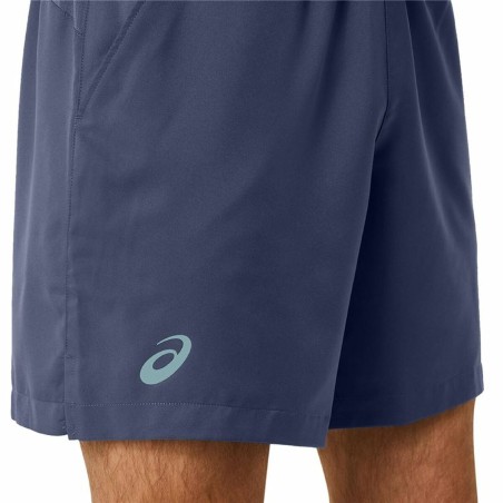 Pantaloni Corti Sportivi da Uomo Asics Court 7" Azzurro