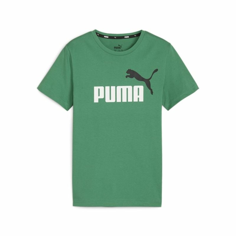 Maglia a Maniche Corte per Bambini Puma Essentials+ Oliva Maglia a Maniche Corte per Bambini Puma Essentials+ Oliva