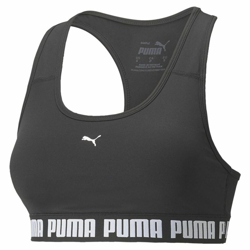 Reggiseno Sportivo Puma Mid Impact Puma Stro Nero Reggiseno Sportivo Puma Mid Impact Puma Stro Nero