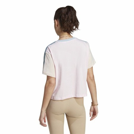 Maglia a Maniche Corte Donna Adidas 3S Cr Bianco