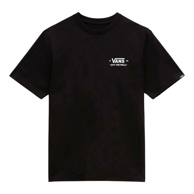 Maglia a Maniche Corte per Bambini Vans Essential Nero Maglia a Maniche Corte per Bambini Vans Essential Nero