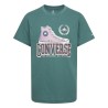 Maglia a Maniche Corte per Bambini Converse Script Sneaker Gfx Sse Ciano