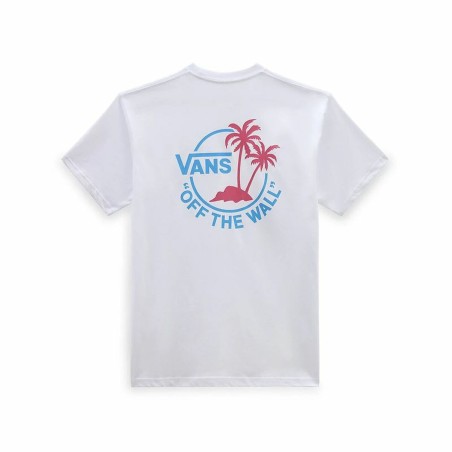 Maglia a Maniche Corte Uomo Vans Classic Mini Dual Palm Bianco