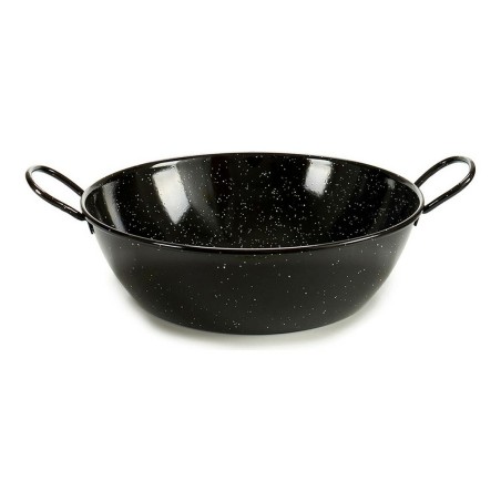 Padella Honda con Manici Nero Acciaio Smaltato
