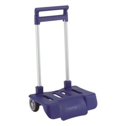Carrelli Porta Zaino Pieghevole Safta Blu Marino 30 x 85 x 23 cm