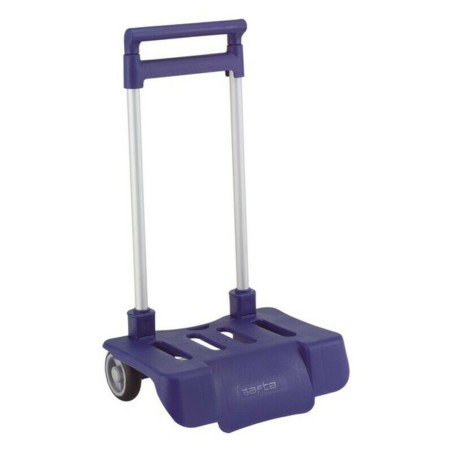 Carrelli Porta Zaino Pieghevole Safta Blu Marino 30 x 85 x 23 cm