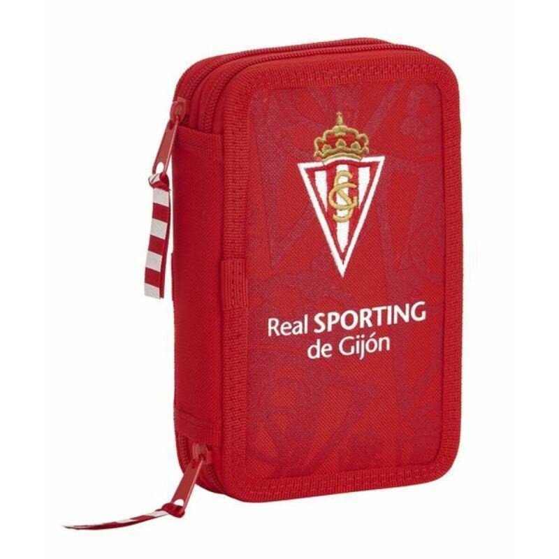 Astuccio Doppio Real Sporting de Gijón Rosso 12.5 x 19.5 x 4 cm (28 Pezzi) Astuccio Doppio Real Sporting de Gijón Rosso 12.5 x 19.5 x 4 cm (28 Pezzi)