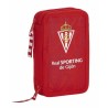 Astuccio Doppio Real Sporting de Gijón Rosso 12.5 x 19.5 x 4 cm (28 Pezzi)