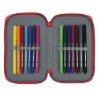 Astuccio Doppio Real Sporting de Gijón Rosso 12.5 x 19.5 x 4 cm (28 Pezzi)