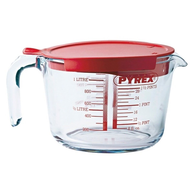 Caraffa Dosatrice Pyrex Classic Trasparente Vetro (1L) Caraffa Dosatrice Pyrex Classic Trasparente Vetro (1L)