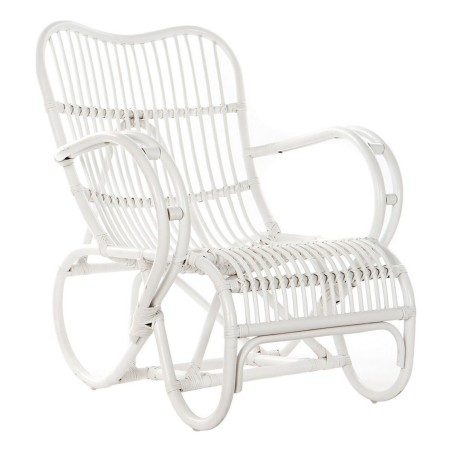 Sedia a Dondolo DKD Home Decor Bianco 75 x 85 x 85 cm