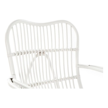 Sedia a Dondolo DKD Home Decor Bianco 75 x 85 x 85 cm
