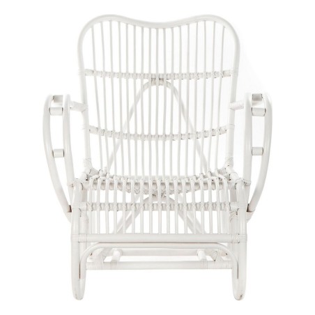 Sedia a Dondolo DKD Home Decor Bianco 75 x 85 x 85 cm