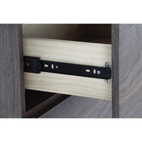 Credenza DKD Home Decor S3022481 Cristallo Marrone Trasparente MDF legno di noce (160 x 45 x 80 cm)