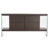 Credenza DKD Home Decor S3022481 Cristallo Marrone Trasparente MDF legno di noce (160 x 45 x 80 cm)
