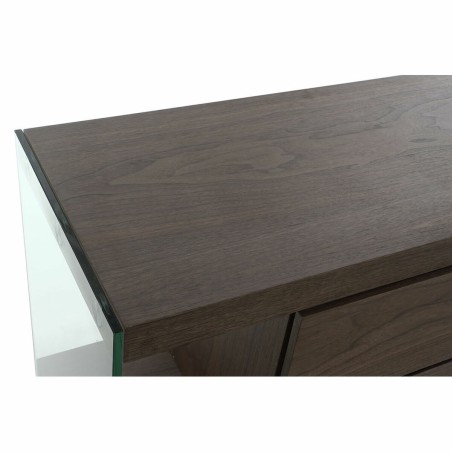 Credenza DKD Home Decor S3022481 Cristallo Marrone Trasparente MDF legno di noce (160 x 45 x 80 cm)