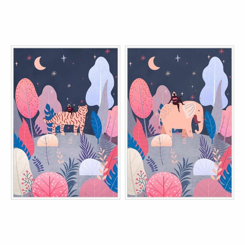 Quadro DKD Home Decor 53 x 4,3 x 73 cm Alberi Scandinavo (2 Unità) Quadro DKD Home Decor 53 x 4,3 x 73 cm Alberi Scandinavo (2 Unità)