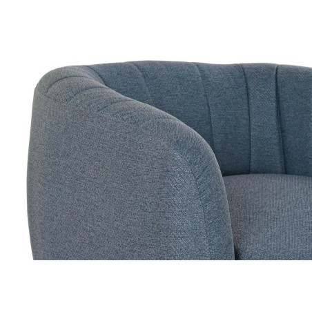 Poltrona DKD Home Decor Azzurro Dorato Schiuma Legno Metallo Plastica 81 x 75 x 73 cm