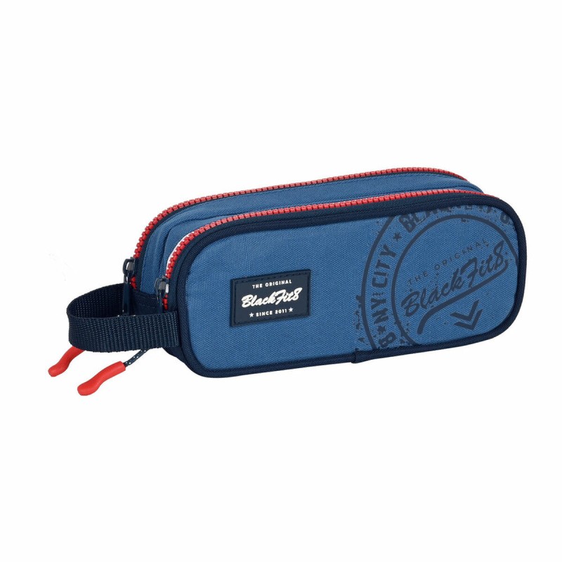Astuccio Scuola BlackFit8 Stamp Azzurro 21 x 8 x 6 cm Astuccio Scuola BlackFit8 Stamp Azzurro 21 x 8 x 6 cm