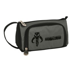 Astuccio Scuola The Mandalorian Nero Grigio 20 x 11 x 8.5 cm (32 Pezzi)