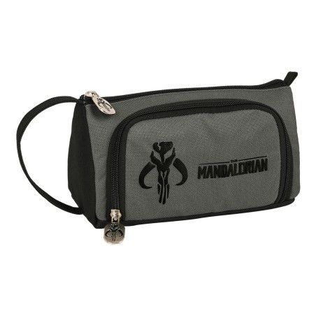 Astuccio Scuola The Mandalorian Nero Grigio 20 x 11 x 8.5 cm (32 Pezzi)