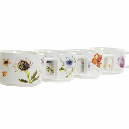 Set di Tazze da Caffè DKD Home Decor Multicolore Metallo Dolomite 260 ml