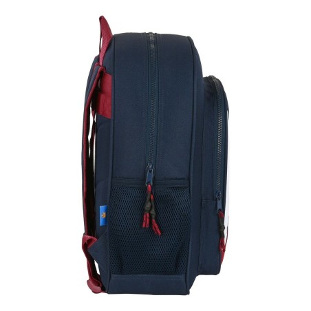 Zaino Scuola F.C. Barcelona Azzurro Rosso Granato (32 x 38 x 12 cm)