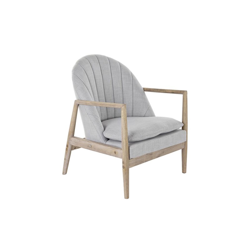 Poltrona DKD Home Decor Naturale Grigio chiaro Abete 68 x 69 x 89 cm Poltrona DKD Home Decor Naturale Grigio chiaro Abete 68 x 69 x 89 cm
