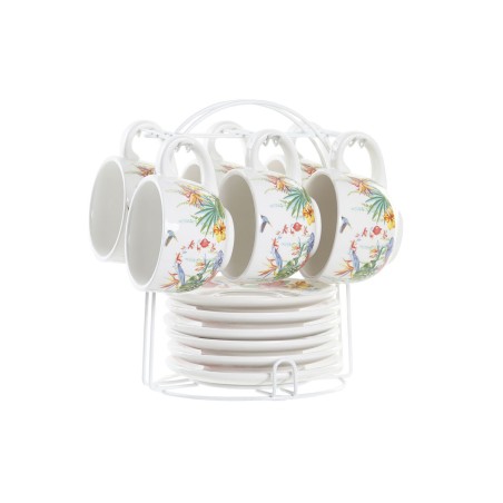 Set di Tazze da Caffè DKD Home Decor Multicolore Dolomite 180 ml