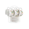 Set di Tazze da Caffè DKD Home Decor Multicolore Dolomite 180 ml