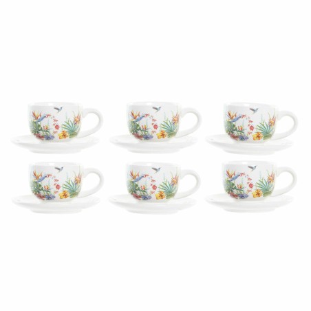 Set di Tazze da Caffè DKD Home Decor Multicolore Dolomite 180 ml