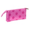 Portaoggetti Triplo Lady Bug Fucsia (22 x 12 x 3 cm)