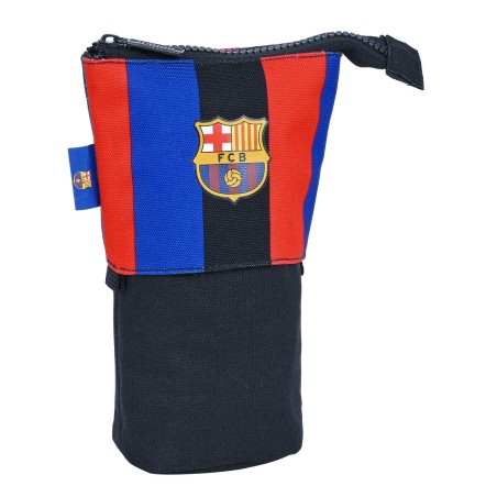 Astuccio Portapenne F.C. Barcelona Rosso Granato Blu Marino (8 x 19 x 6 cm)