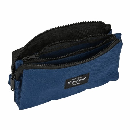 Portaoggetti Triplo BlackFit8 Urban Nero Blu Marino (22 x 12 x 3 cm)