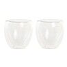 Set di Bicchieri DKD Home Decor Trasparente Cristallo Vetro Borosilicato 100 ml 2 Pezzi