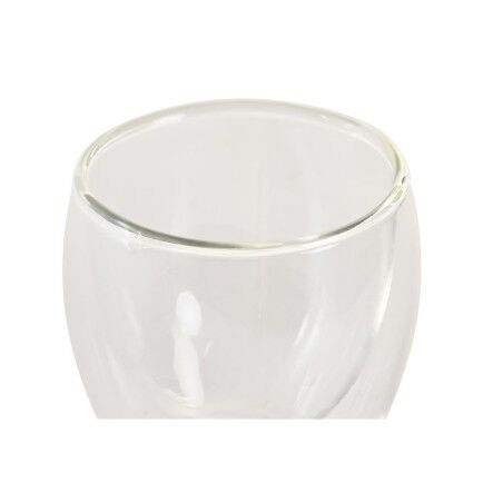 Set di Bicchieri DKD Home Decor Trasparente Cristallo Vetro Borosilicato 100 ml 2 Pezzi