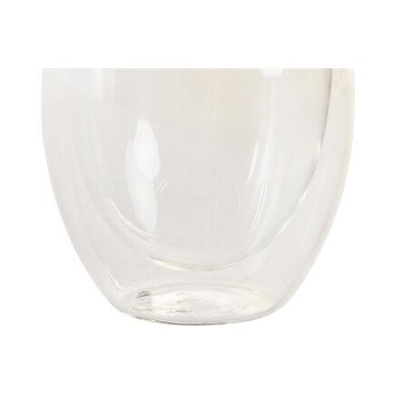Set di Bicchieri DKD Home Decor Trasparente Cristallo Vetro Borosilicato 100 ml 2 Pezzi