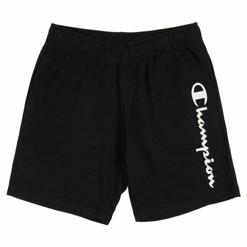 Pantaloni Corti Sportivi da Uomo Champion Nero Pantaloni Corti Sportivi da Uomo Champion Nero