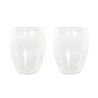 Set di Bicchieri DKD Home Decor Trasparente Cristallo Vetro Borosilicato 380 ml 2 Pezzi