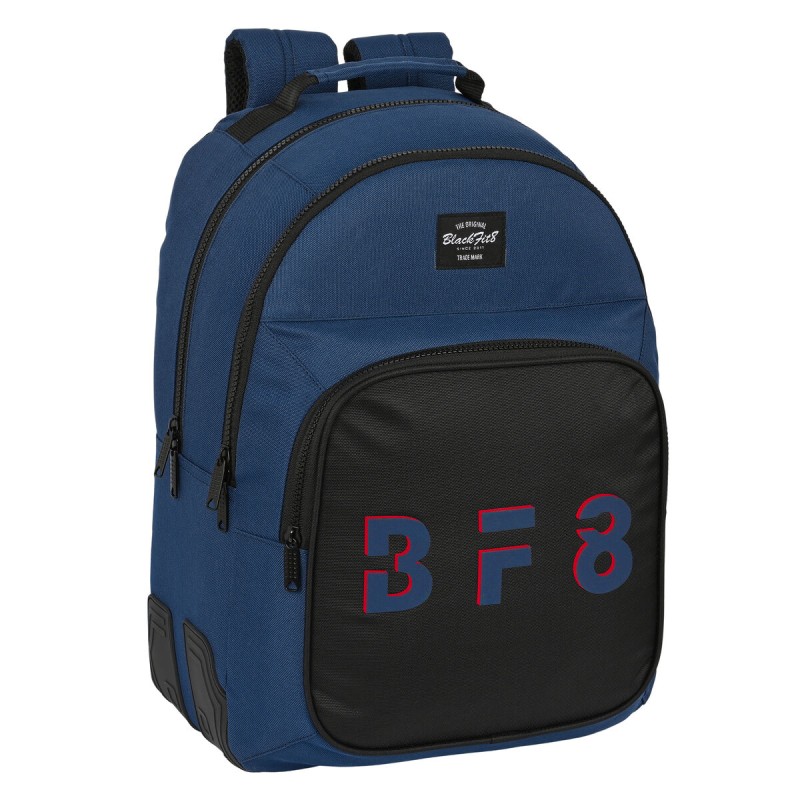 Zaino Scuola BlackFit8 Urban Nero Blu Marino 32 x 42 x 15 cm Zaino Scuola BlackFit8 Urban Nero Blu Marino 32 x 42 x 15 cm