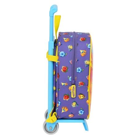 Trolley per la Scuola SuperThings Guardians of Kazoom Viola Giallo (22 x 28 x 10 cm)
