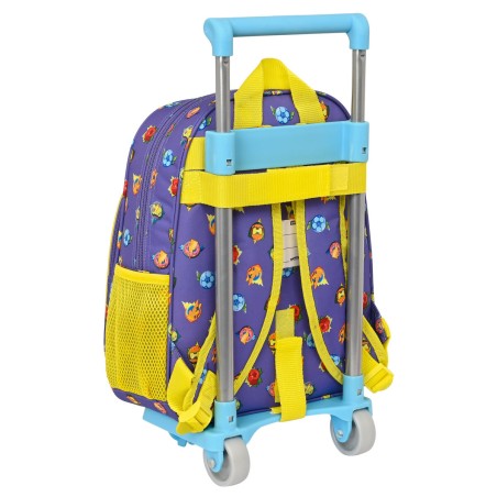 Trolley per la Scuola SuperThings Guardians of Kazoom Viola Giallo (27 x 33 x 10 cm)