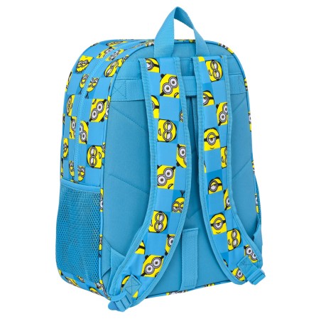 Zaino Scuola Minions Minionstatic Azzurro 33 x 42 x 14 cm