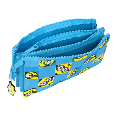Portaoggetti Triplo Minions Minionstatic Azzurro (22 x 12 x 3 cm)