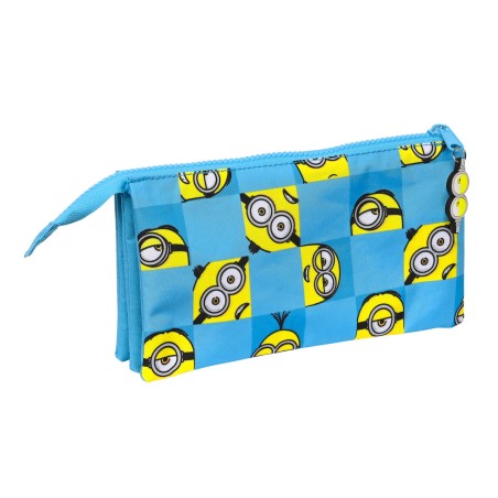 Portaoggetti Triplo Minions Minionstatic Azzurro (22 x 12 x 3 cm)