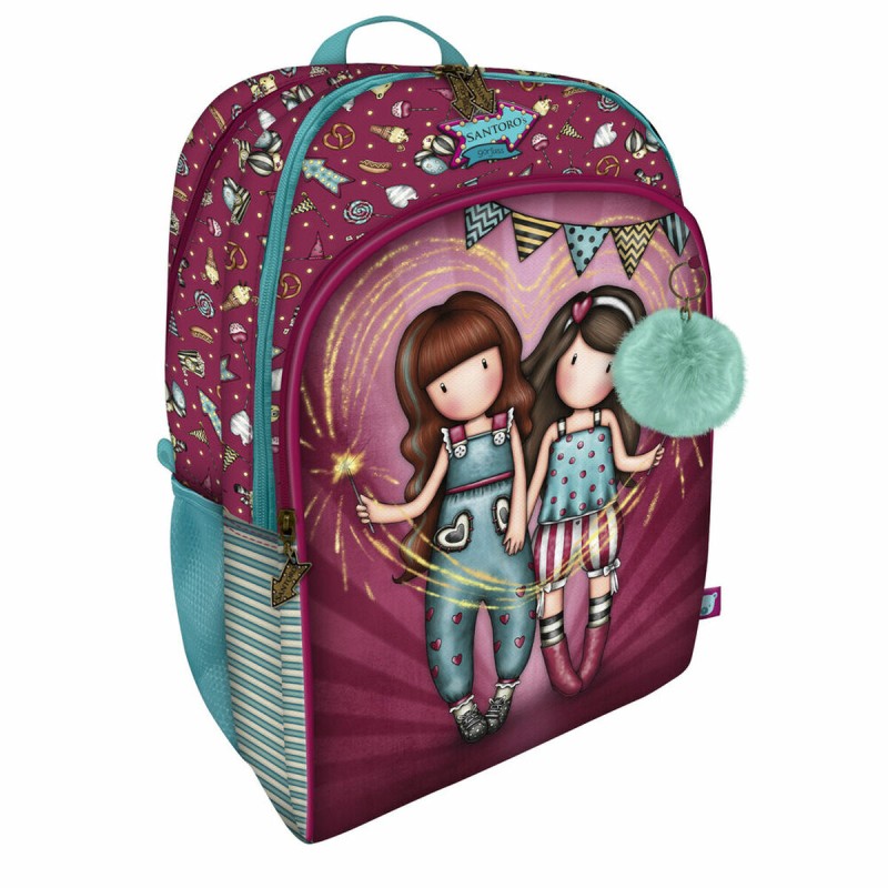 Zaino Scuola Gorjuss Fireworks Rosso Granato 34.5 x 43.5 x 22 cm Zaino Scuola Gorjuss Fireworks Rosso Granato 34.5 x 43.5 x 22 cm