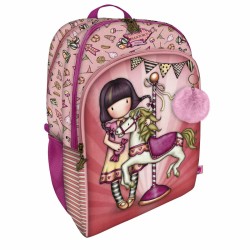 Zaino Scuola Gorjuss Carousel Salmone 34.5 x 43.5 x 22 cm