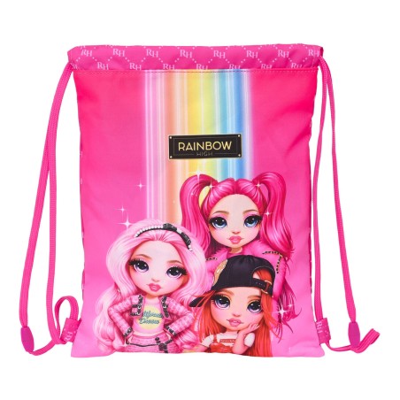 Zaino a Sacca per Bambini Rainbow High Fucsia 26 x 34 x 1 cm