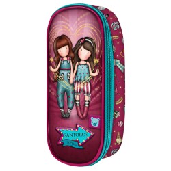 Astuccio Scuola Gorjuss Fireworks Rosso Granato (10 x 23 x 6 cm)